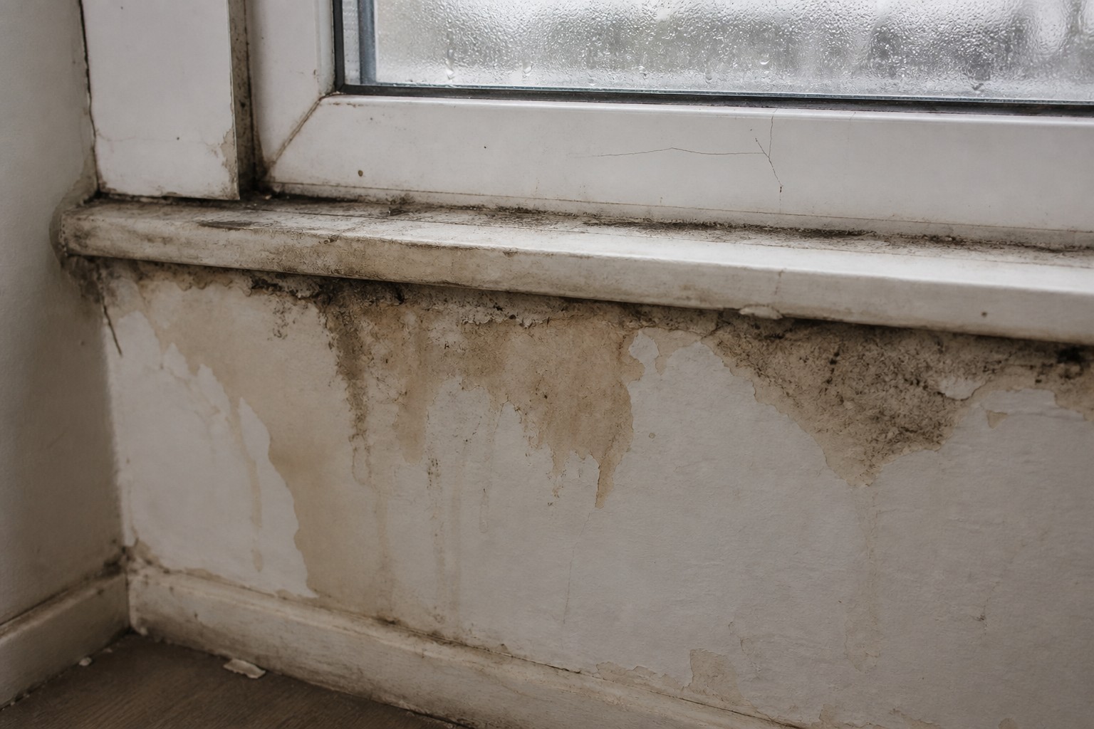 Wasserschaden Fensterbank